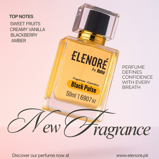Black Pulse – Bold, Dark & Energetic Perfume for a Powerful Presence | Elenore